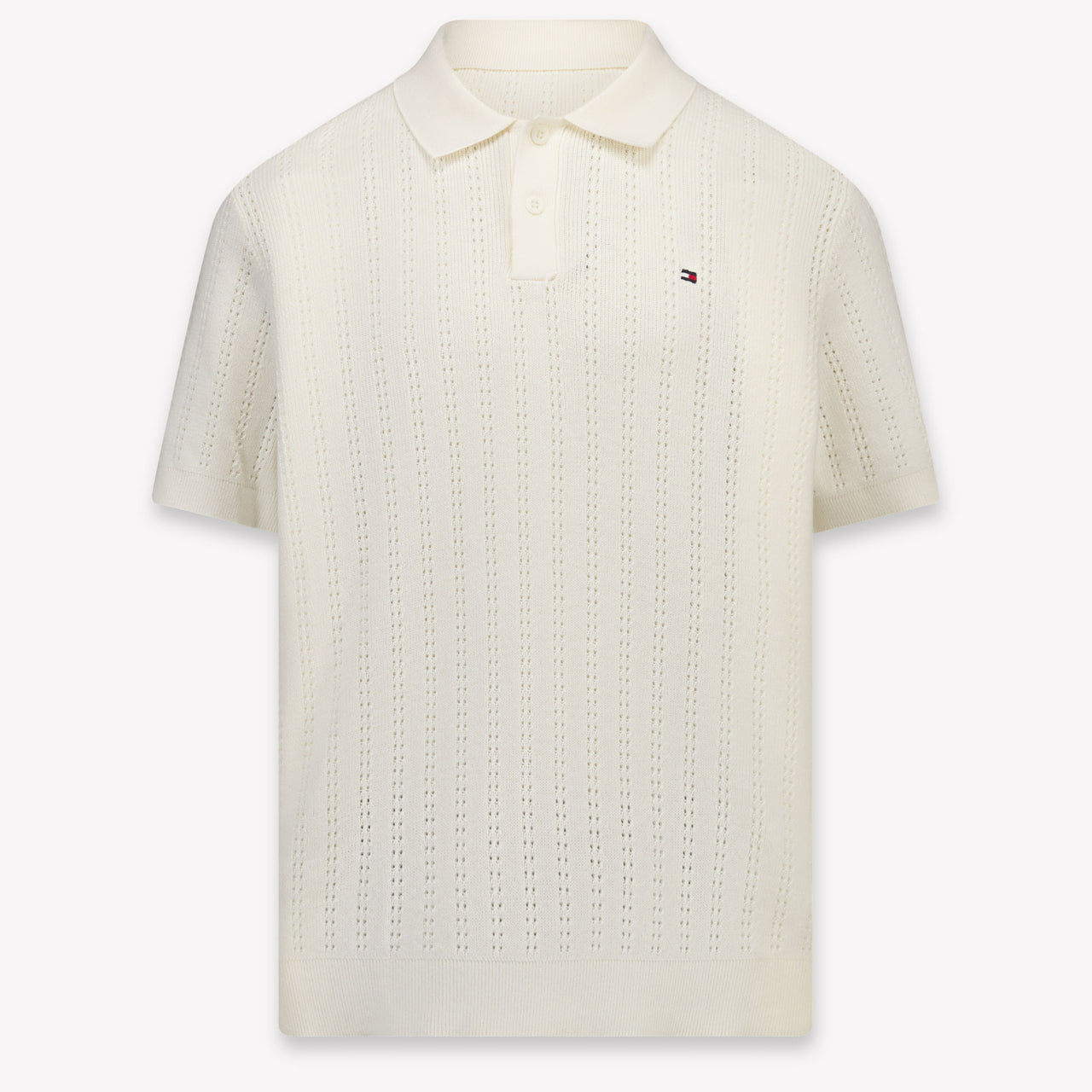 Tommy Hilfiger Kids Boys Polo In OffWhite