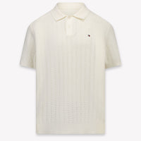 Tommy Hilfiger Kids Boys Polo In OffWhite