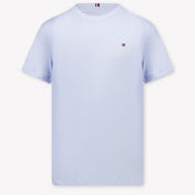 Tommy Hilfiger Kinder Jongens T-Shirt In Licht Blauw