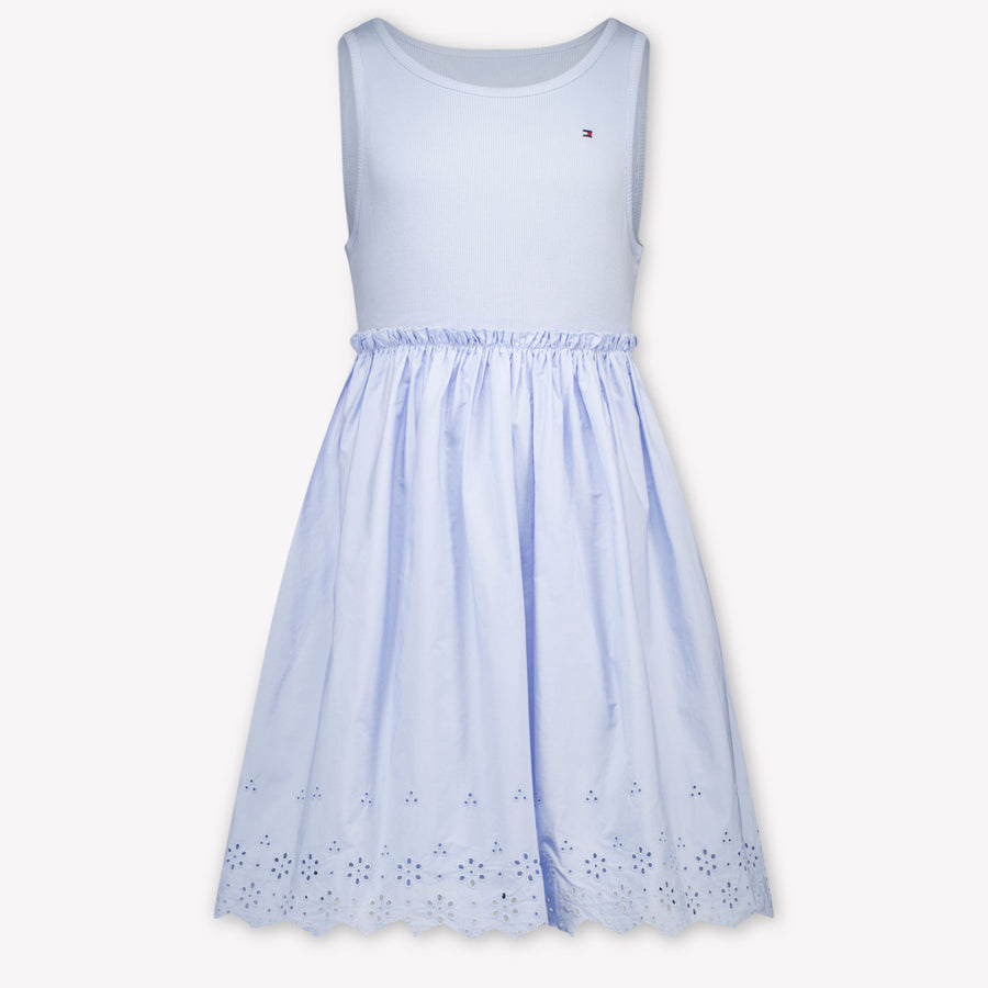 Tommy Hilfiger Kids Girls Dress In Light Blue