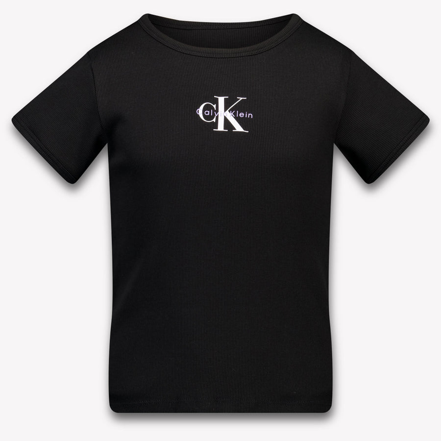Calvin Klein Kids Girls T-Shirt In Black