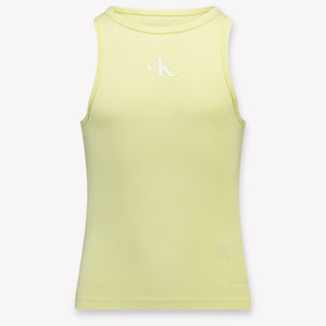 Calvin Klein Kinder Meisjes T-Shirt In Geel