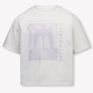 Calvin Klein Kids Girls T-Shirt In White