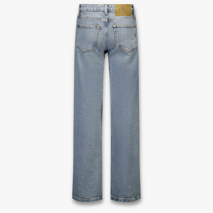 Calvin Klein Kids Girls Jeans In Light Blue