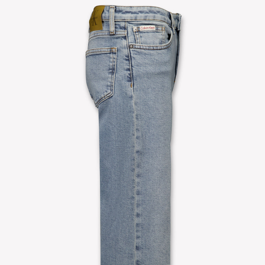 Calvin Klein Kids Girls Jeans In Light Blue