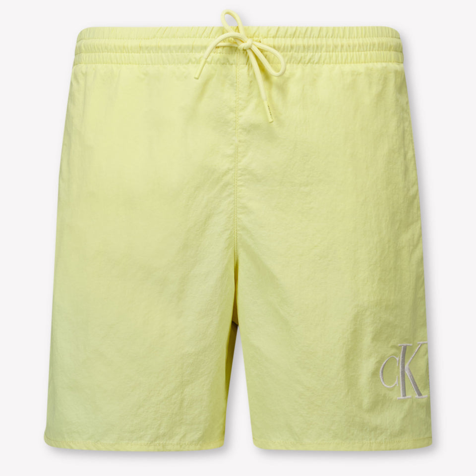 Calvin Klein Kids Boys Swimwear In Yellow
