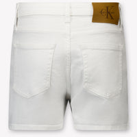 Calvin Klein Kids Girls Shorts In White