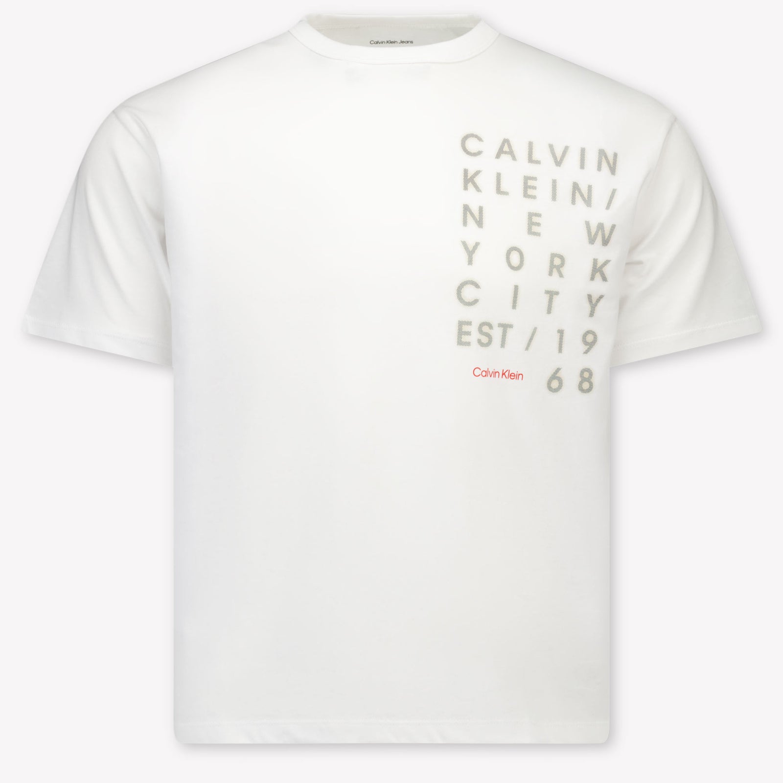 Calvin Klein Kinder Jongens T-Shirt In Wit