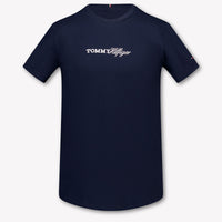 Tommy Hilfiger Kids Girls T-Shirt In Navy