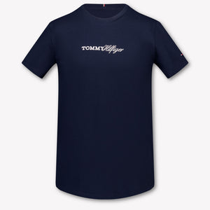 Tommy Hilfiger Kids Girls T-Shirt In Navy