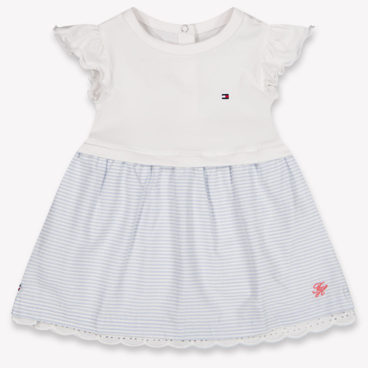 Tommy Hilfiger Baby Girls Dress In Light Blue