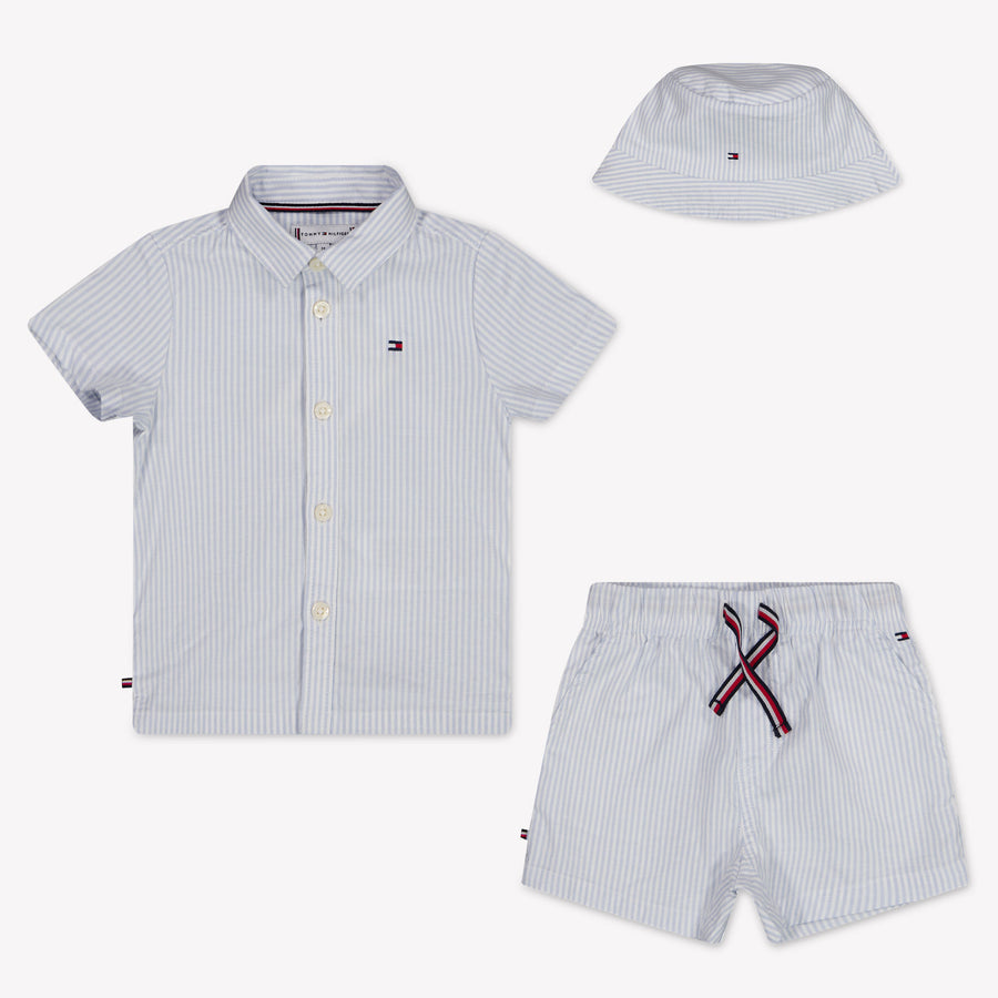 Tommy Hilfiger Baby Boys Set In Light Blue