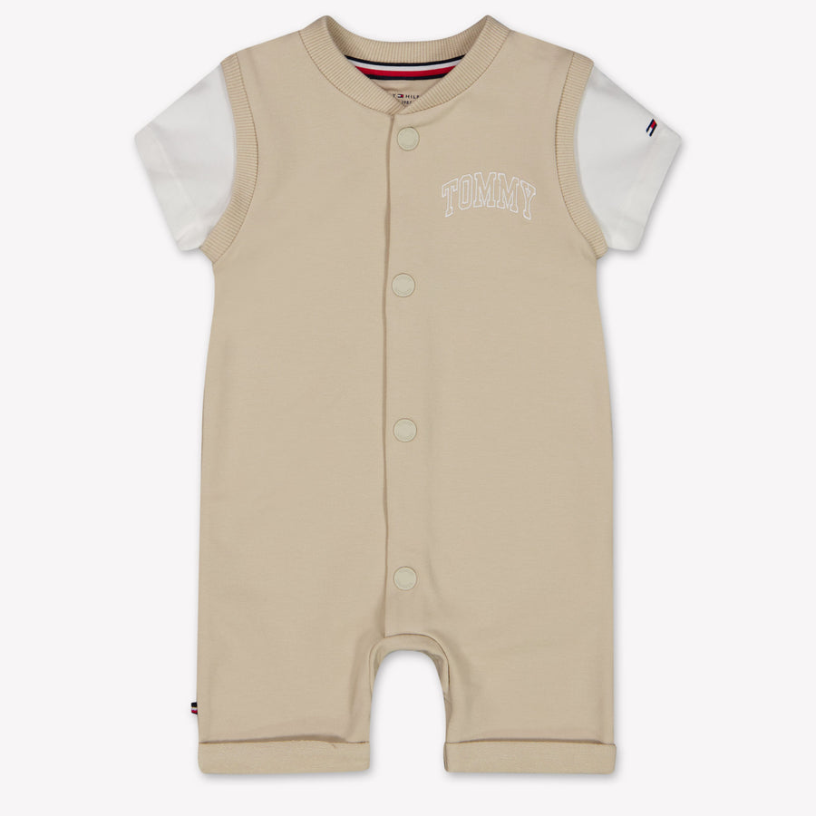 Tommy Hilfiger Baby Unisex Playsuit In Beige