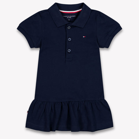 Tommy Hilfiger Baby Meisjes Jurk In Navy