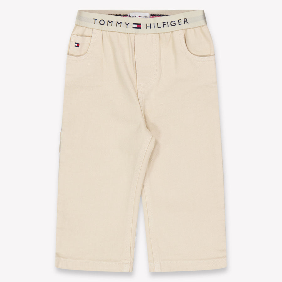 Tommy Hilfiger Baby Unisex Pants In Beige