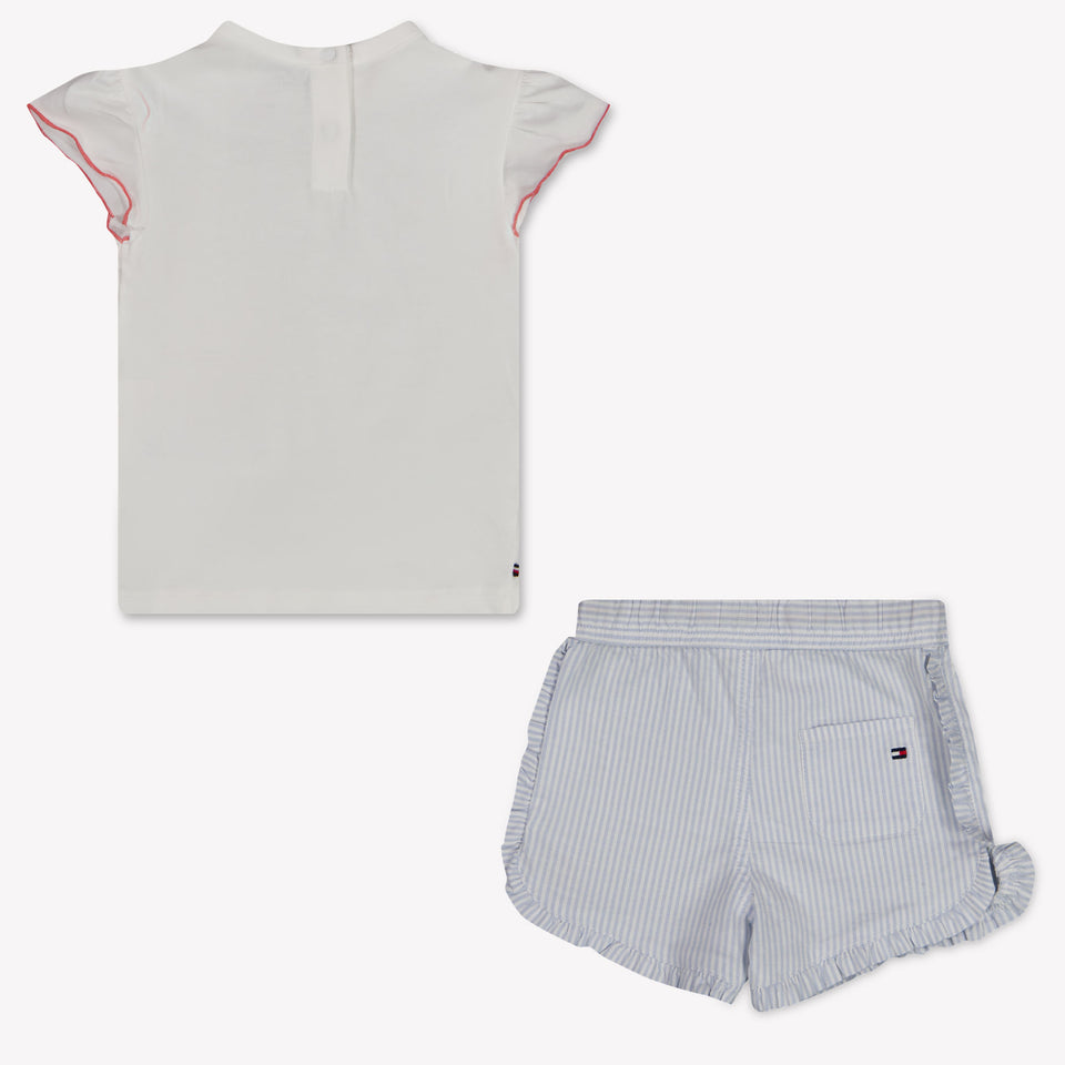 Tommy Hilfiger Baby Girls Set In Light Blue