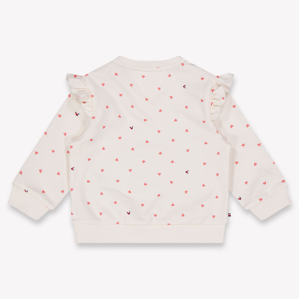 Tommy Hilfiger Baby Meisjes Trui In Off White