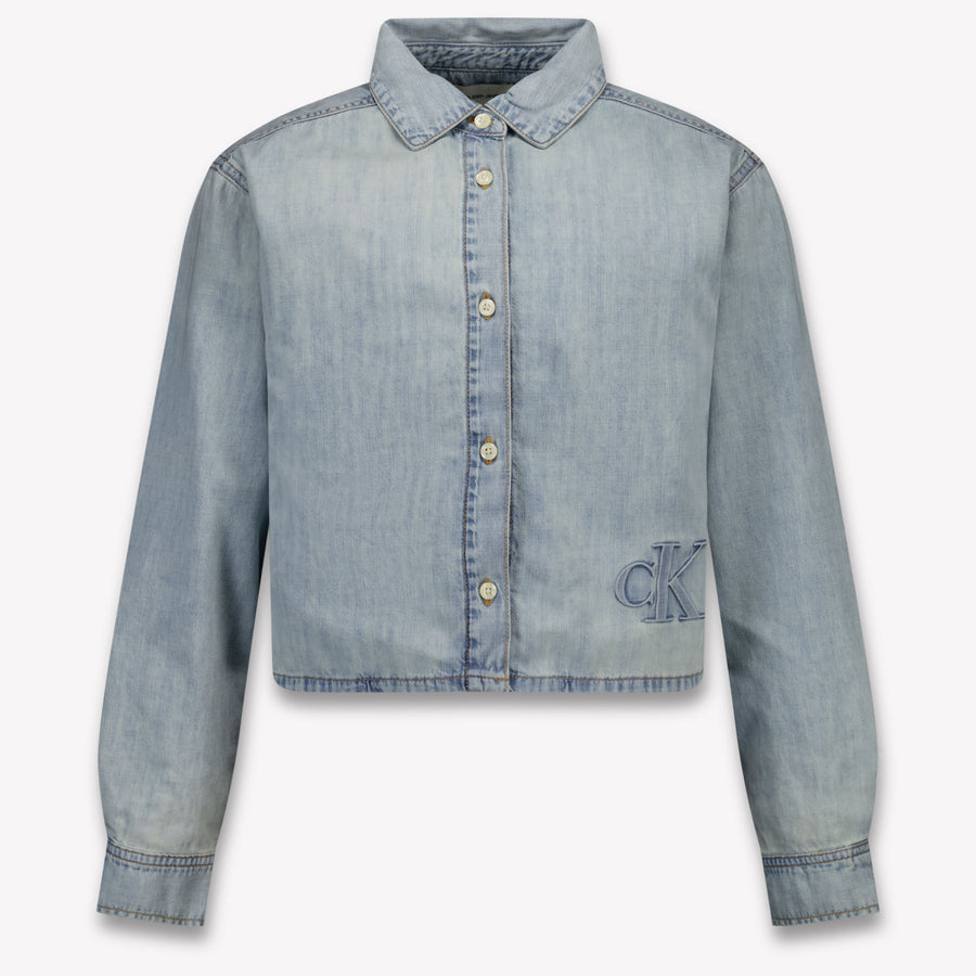Calvin Klein Kinder Meisjes Blouse In Jeans