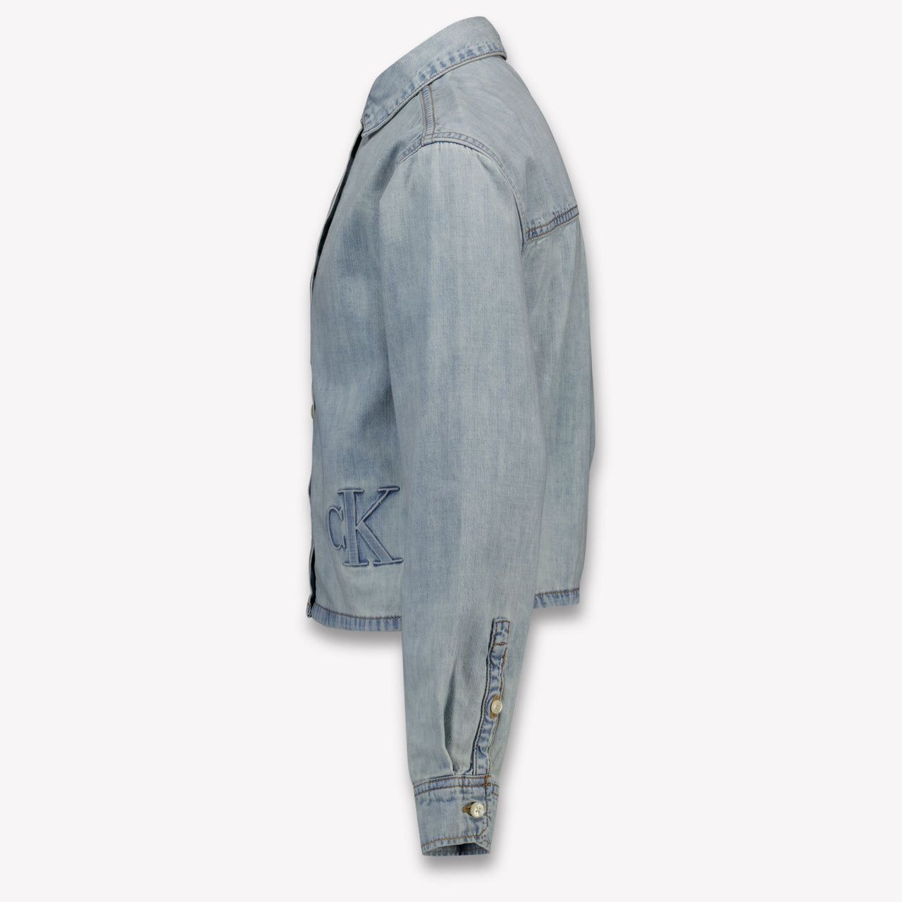 Calvin Klein Kids Girls Blouse In Jeans