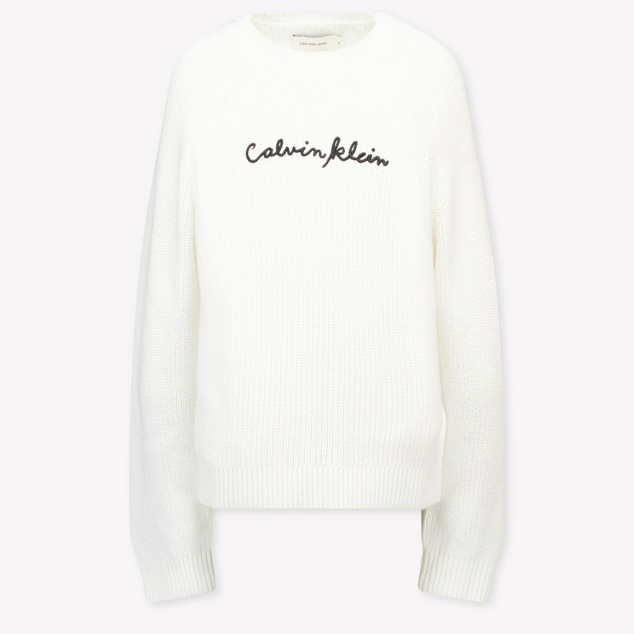 Calvin Klein Kinder Meisjes Trui In Wit