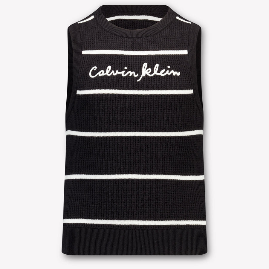 Calvin Klein Girls T-Shirt in Black