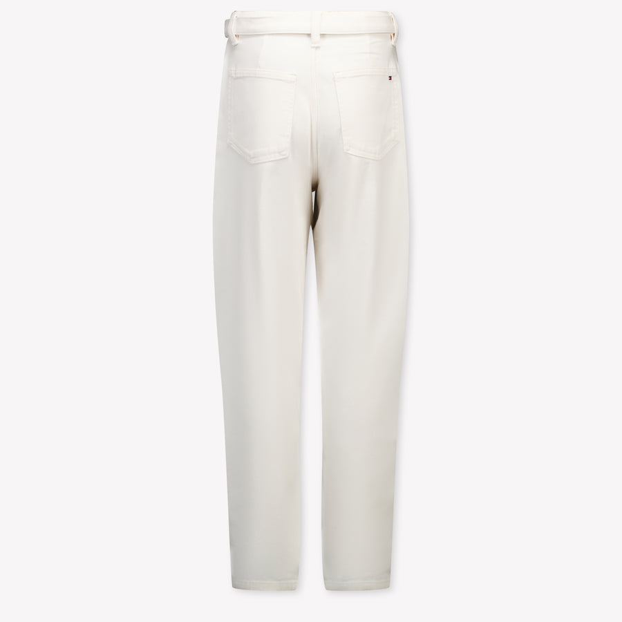 Tommy Hilfiger Kinder Meisjes Broek In Off White