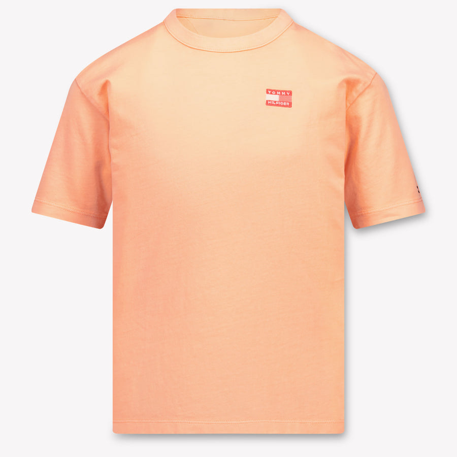 Tommy Hilfiger Boys T-Shirt in Neon Orange
