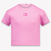 Tommy Hilfiger Kids Girls T-Shirt In Fuchsia
