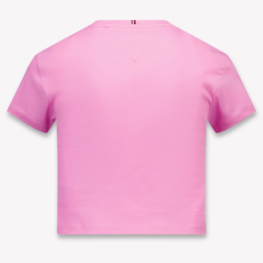 Tommy Hilfiger Kids Girls T-Shirt In Fuchsia