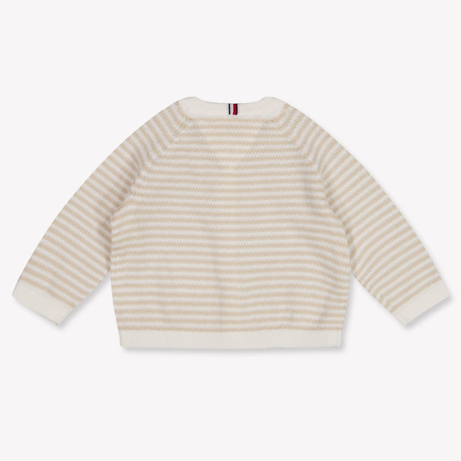Tommy Hilfiger Baby Unisex Cardigan In Light Beige