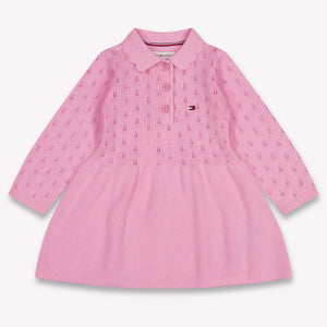 Tommy Hilfiger Baby Meisjes Jurk In Licht Roze