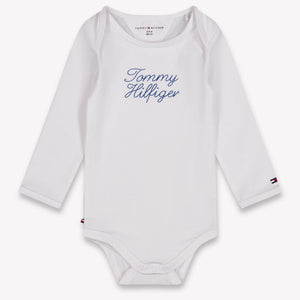 Tommy Hilfiger Baby Unisex Romper In White
