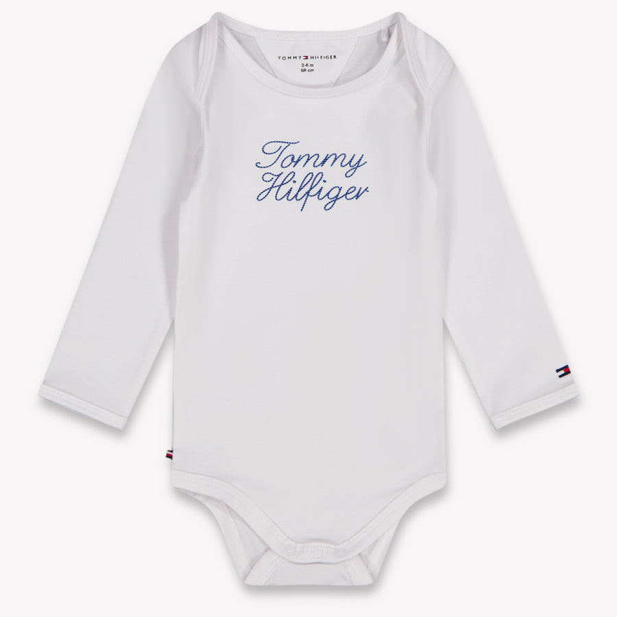 Tommy Hilfiger Baby Unisex Romper In White