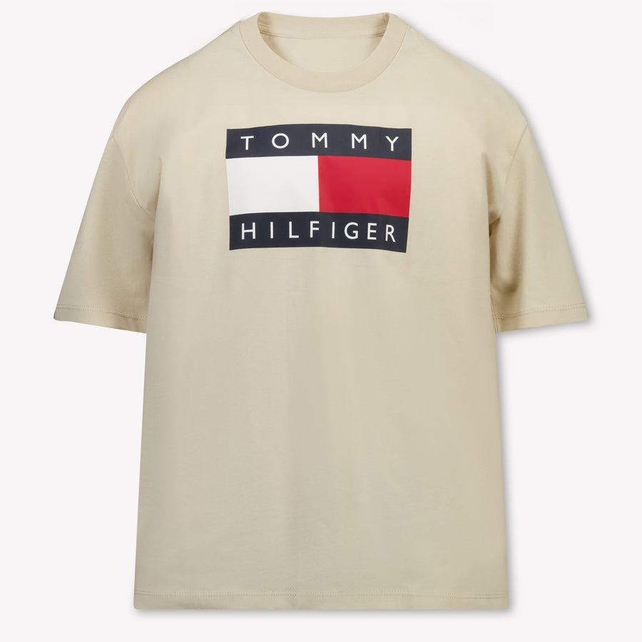 Tommy Hilfiger Kids Boys T-Shirt In Beige