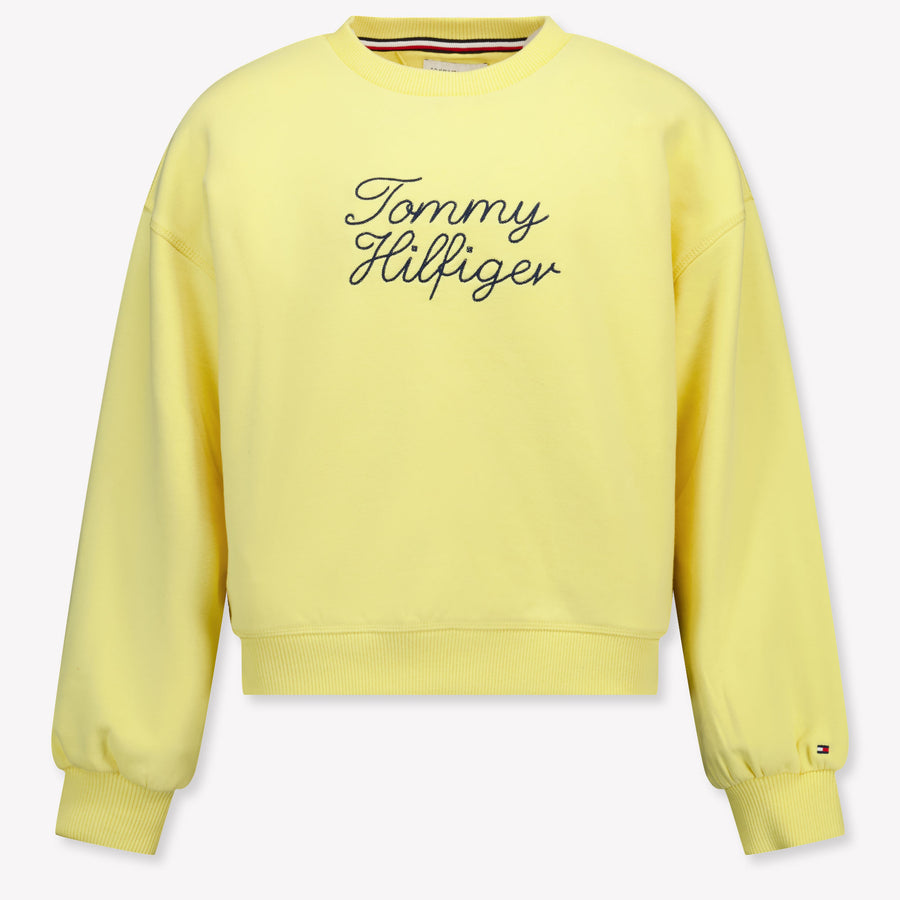 Tommy Hilfiger Kids Girls Sweater In Yellow