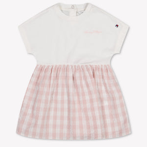 Tommy Hilfiger Baby Meisjes Jurk In Licht Roze