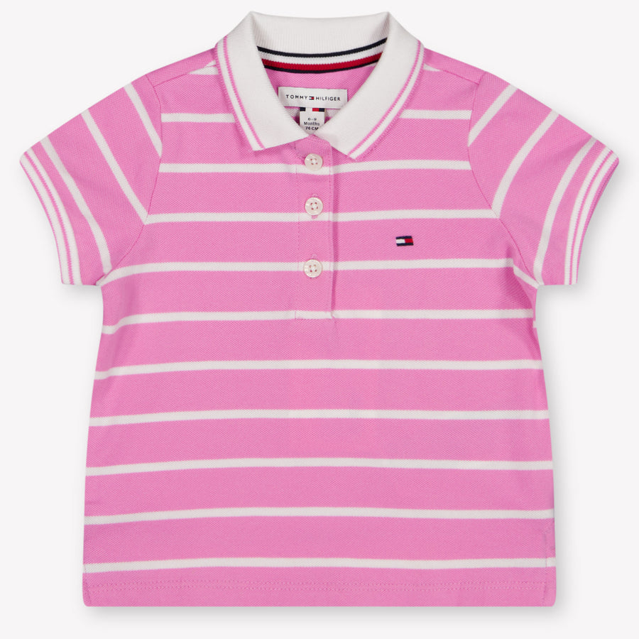 Tommy Hilfiger Baby Girls Polo In Pink