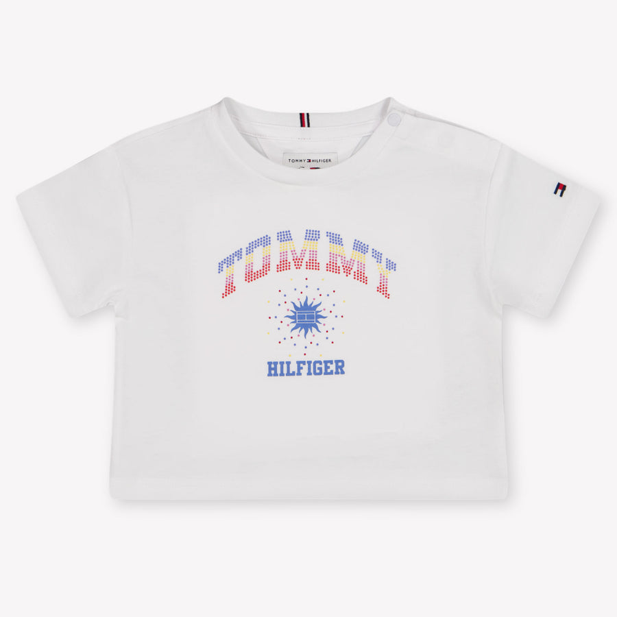 Tommy Hilfiger Baby Meisjes T-Shirt In Wit