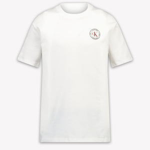 Calvin Klein Kinder Jongens T-Shirt In Wit