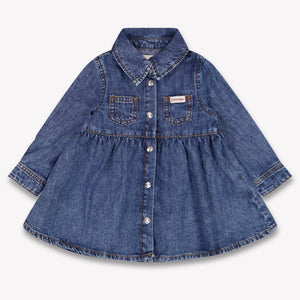 Calvin Klein Baby Girls Dress In Jeans