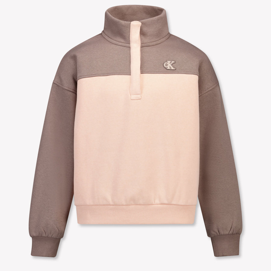 Calvin Klein Kids Girls Sweater In Light Pink
