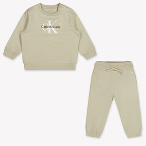 Calvin Klein Baby Unisex Jogging suit In Beige