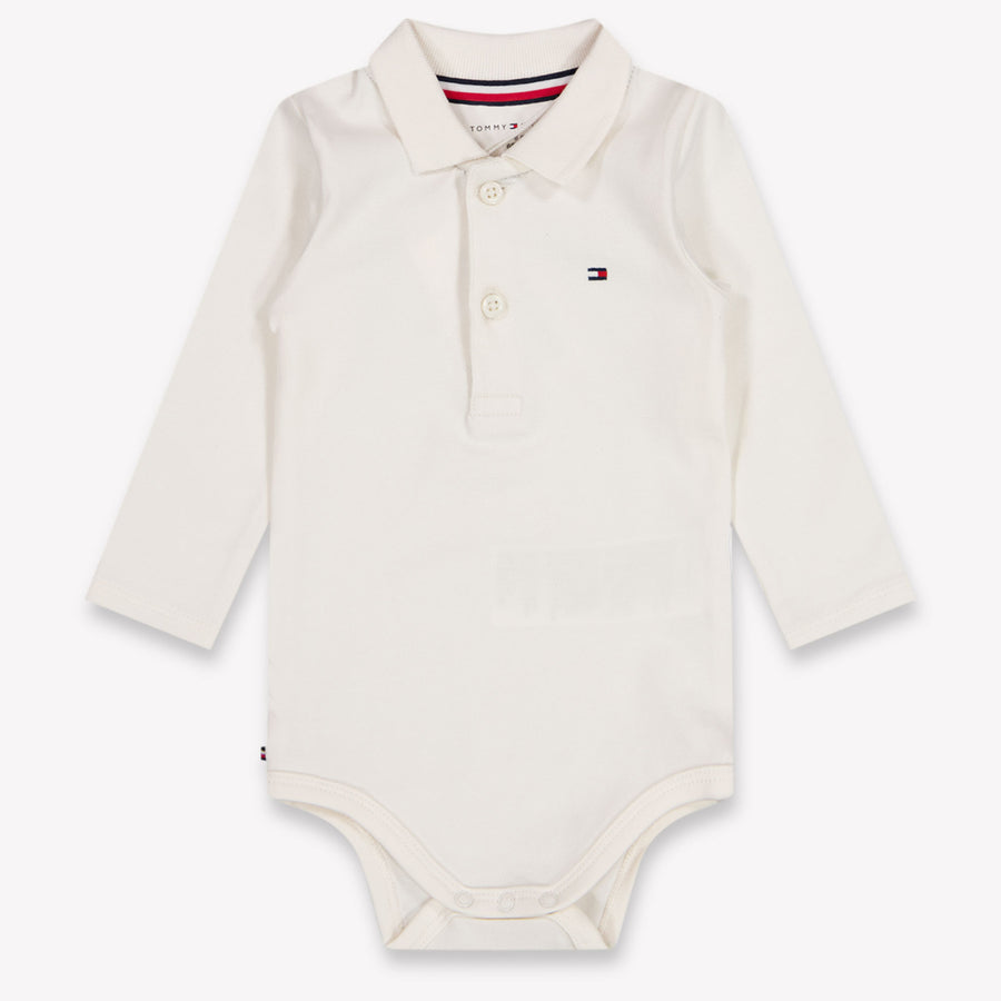 Tommy Hilfiger Baby Unisex Rompertje In Off White