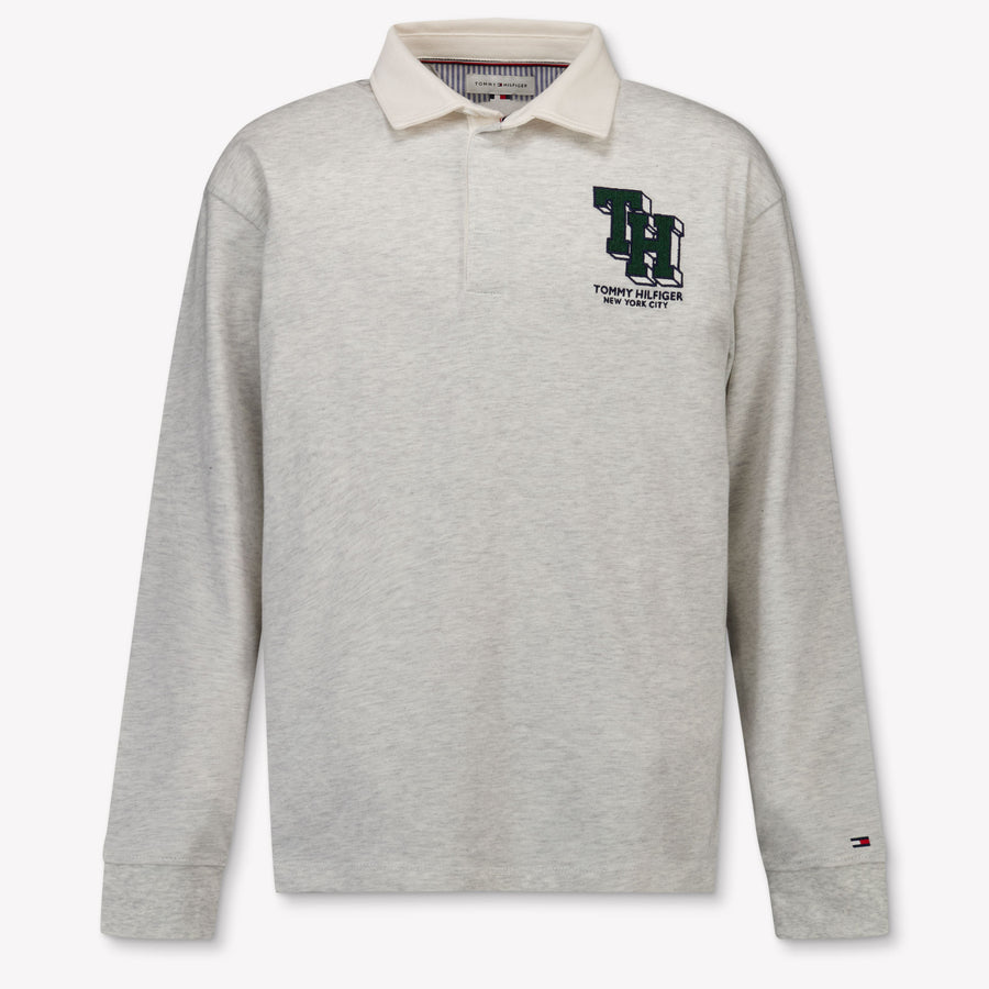 Tommy Hilfiger Boys Polo Shirt in Grey