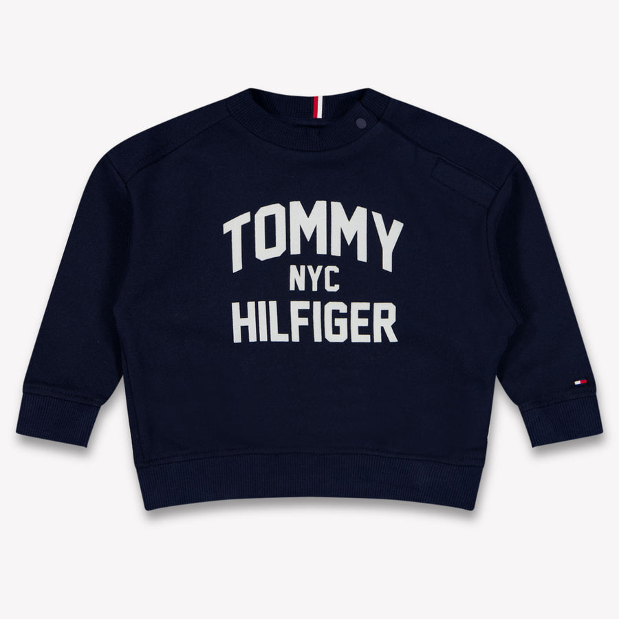Tommy Hilfiger Baby Boys Sweater In Navy