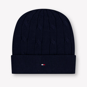 Tommy Hilfiger Unisex Kids Beanie in Navy