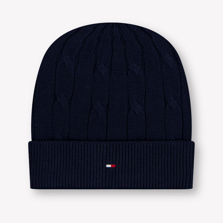 Tommy Hilfiger Unisex Kids Beanie in Navy