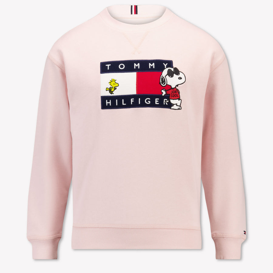 Tommy Hilfiger Kids Girls Sweater In Light Pink