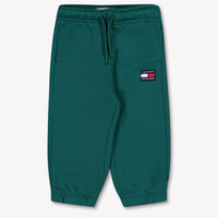 Tommy Hilfiger Baby Unisex Pants In Dark Green