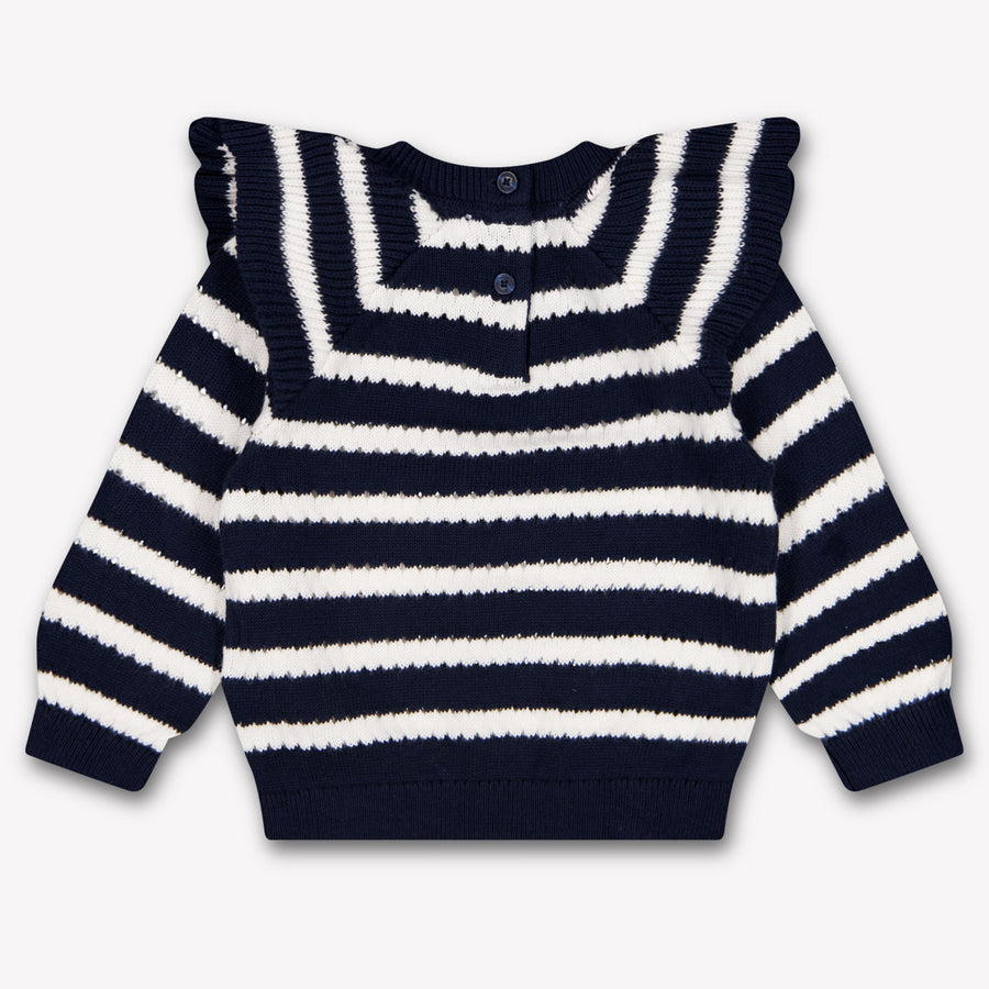 Tommy Hilfiger Baby Girls Sweater In Navy
